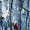 Contemplando l'uscita bassa - Grotta Cesare Battisti 