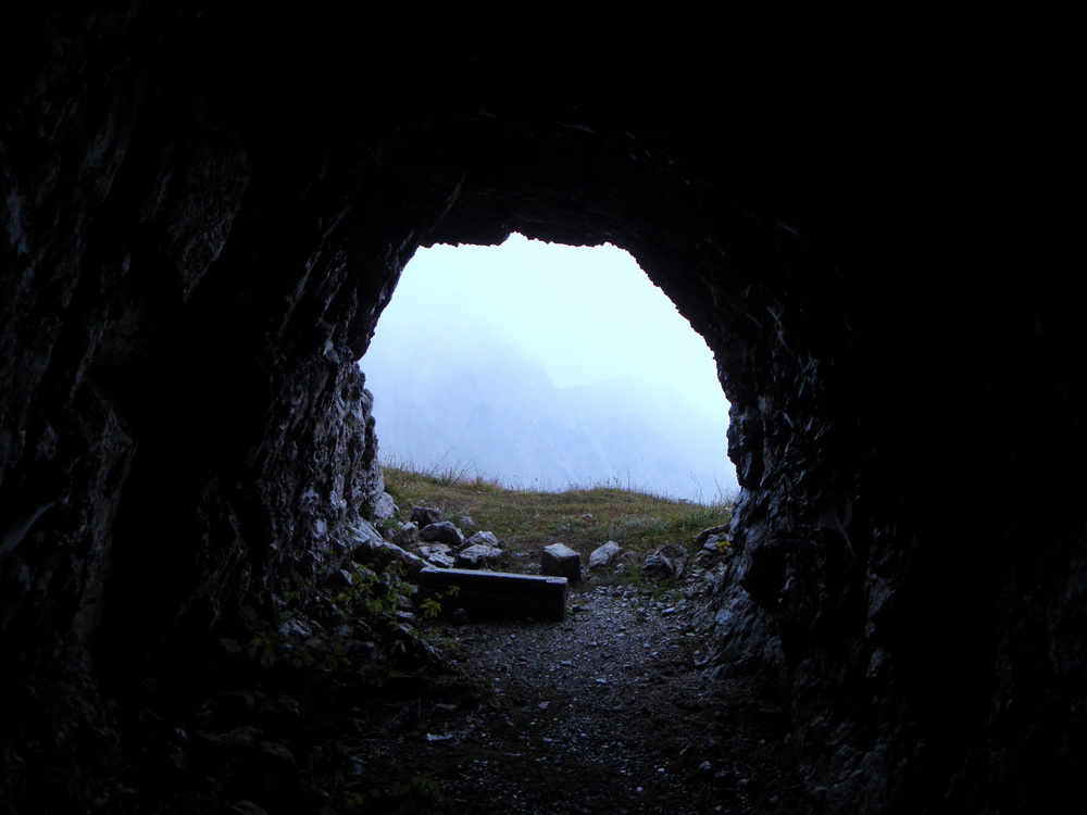 Entrata Bunker presso forcella Chiavals