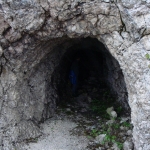 Entrata Bunker presso forcella Chiavals