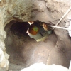 Scendendo per il nuovo ingresso - Grotta Virgilio