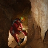 Breve risalita in meandro - Grotta Virgilio