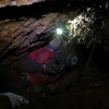 Si allarga un passaggio - Grotta Virgilio